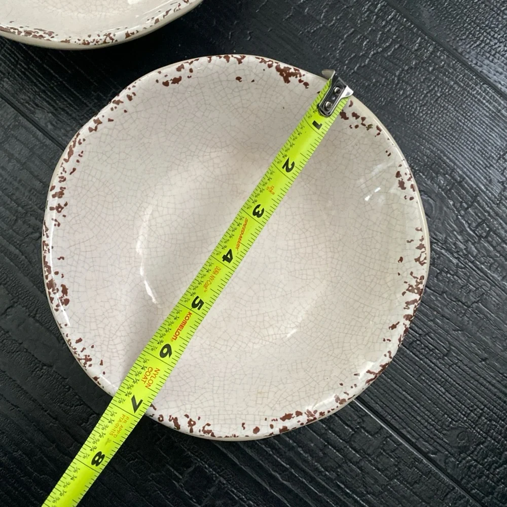 IL Mulino  Rustic Crackle Melamine Bowls Set Of‎ 2